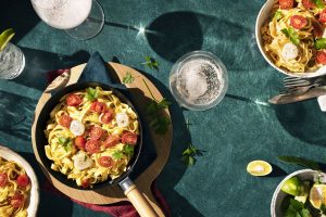 Tagliatelle with Cherry Tomatoes