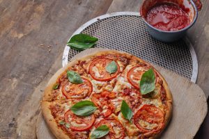 Fresh Tomato Pizza with Basil