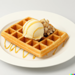 Waffle with Ice Cream