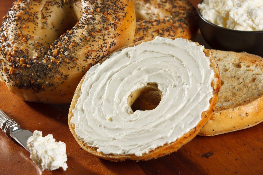 Bagel and Cream Cheese Bagel and Cream Cheese