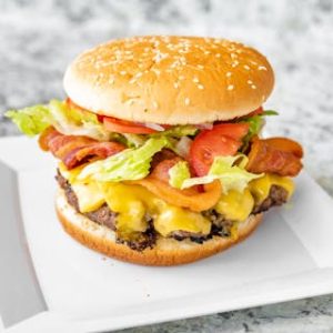 Bacon Burger with Fries