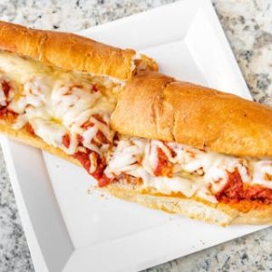Meatballs Parmigiana Sandwich