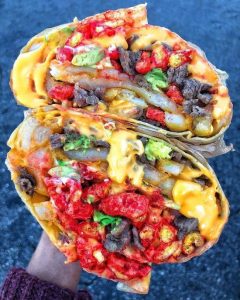 Hot Cheetos Loaded Burrito