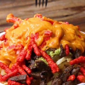 Hot Cheetos Loaded Cheesy Fries
