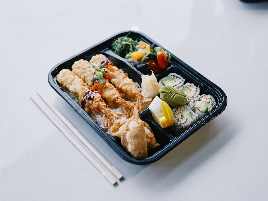3 Tempura Shrimp Bento 3 Tempura Shrimp Bento