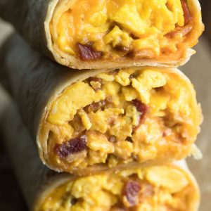 Breakfast Burrito on a Wrap