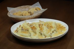 Isca de Frango Grelhado ao Catupiry