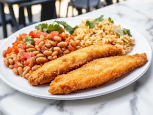 Fried Fish Fillet Plate
