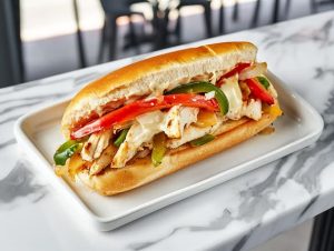 Philly Cheese Chicken Sandwich