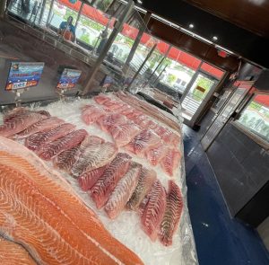 Fish market interior