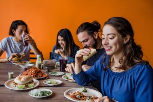 Enjoying Tacos