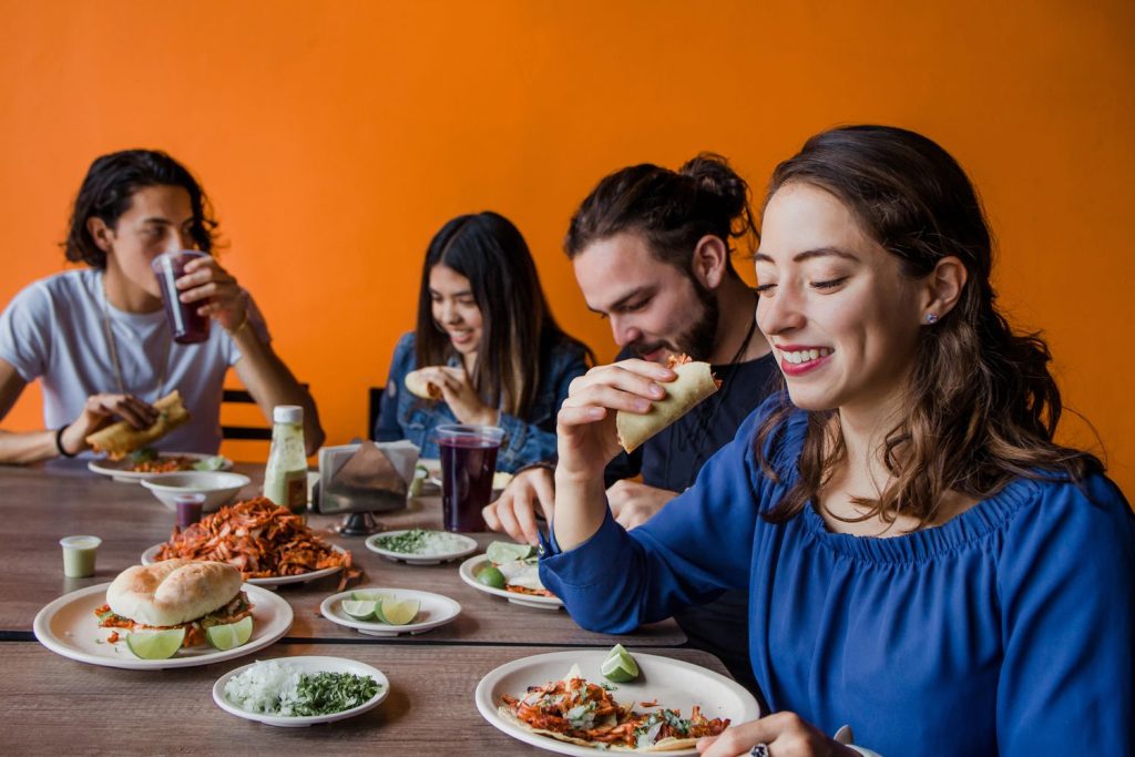 Enjoying Tacos