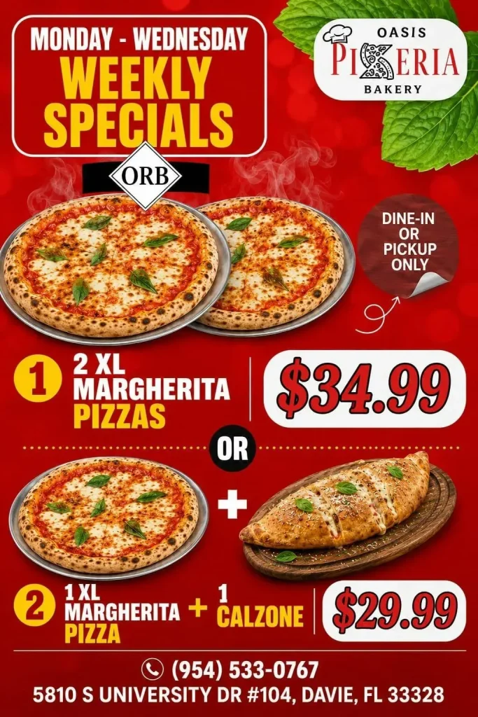 Oasis Pizzeria & Bakery Davie