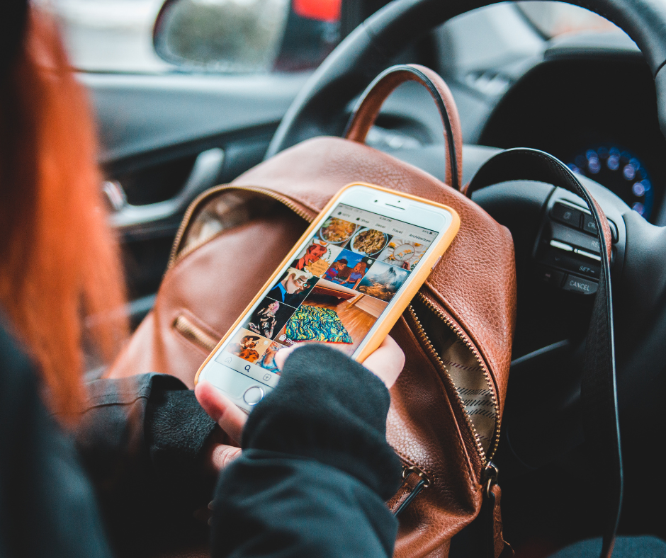 a young woman on instagram