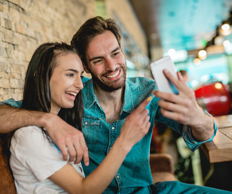 couple taking selfie