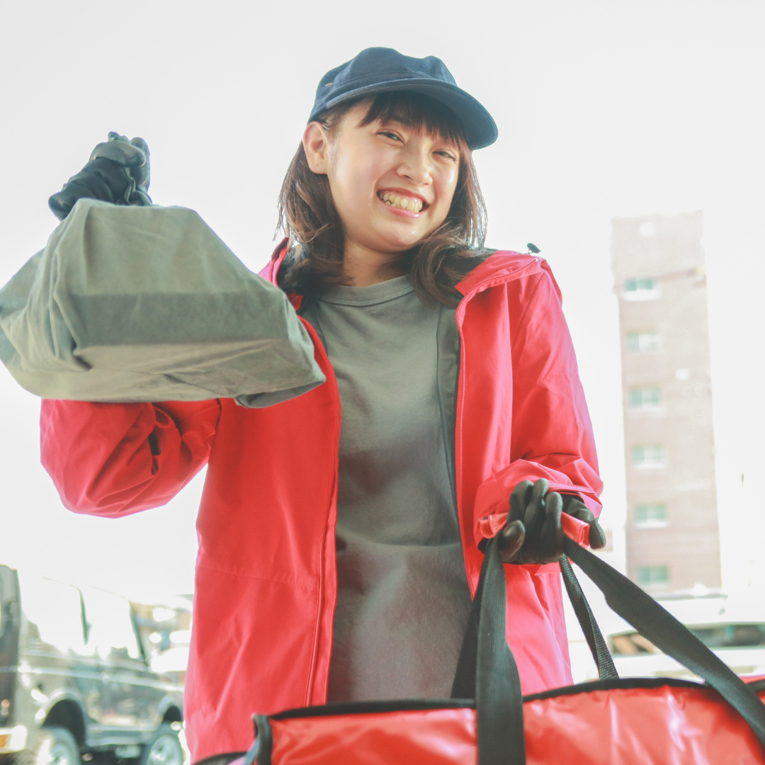 friendly delivery driver