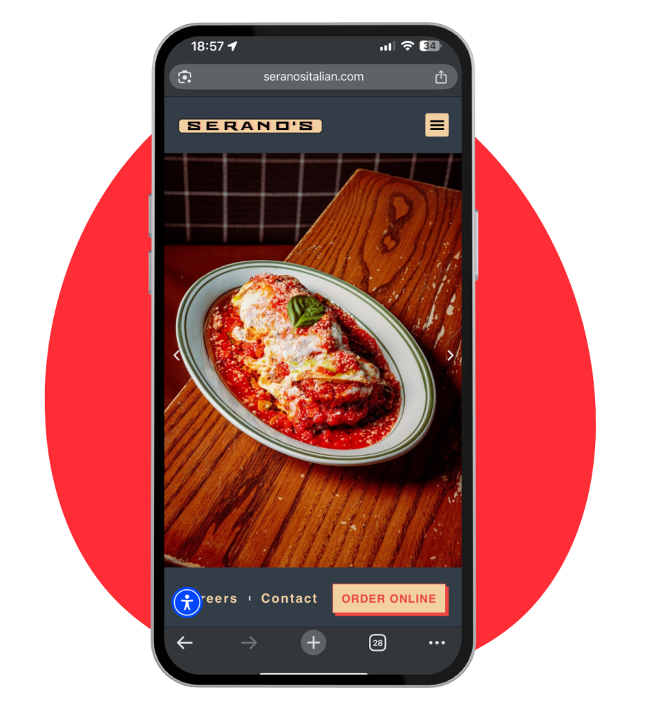 Online ordering system for restaurants